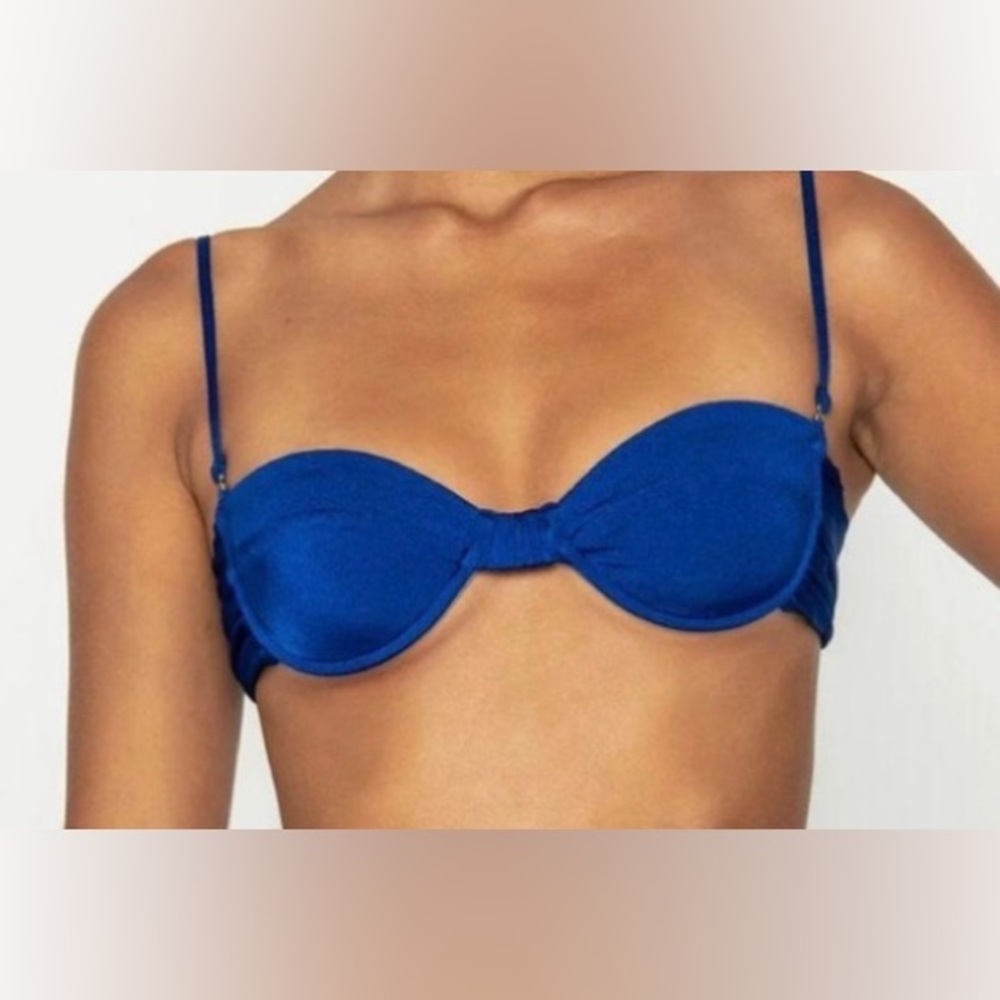 Blue Bikini Top